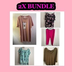 🔥5 PC Bundle Deal Plus Size 2X🔥